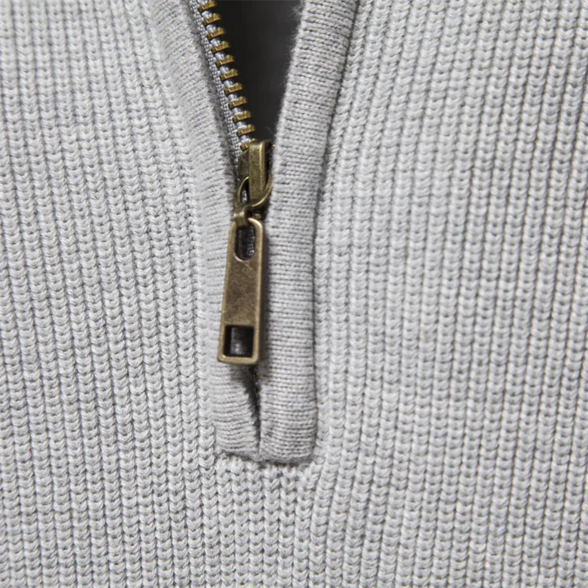 Maglione in lana con zip a un quarto | Saldi