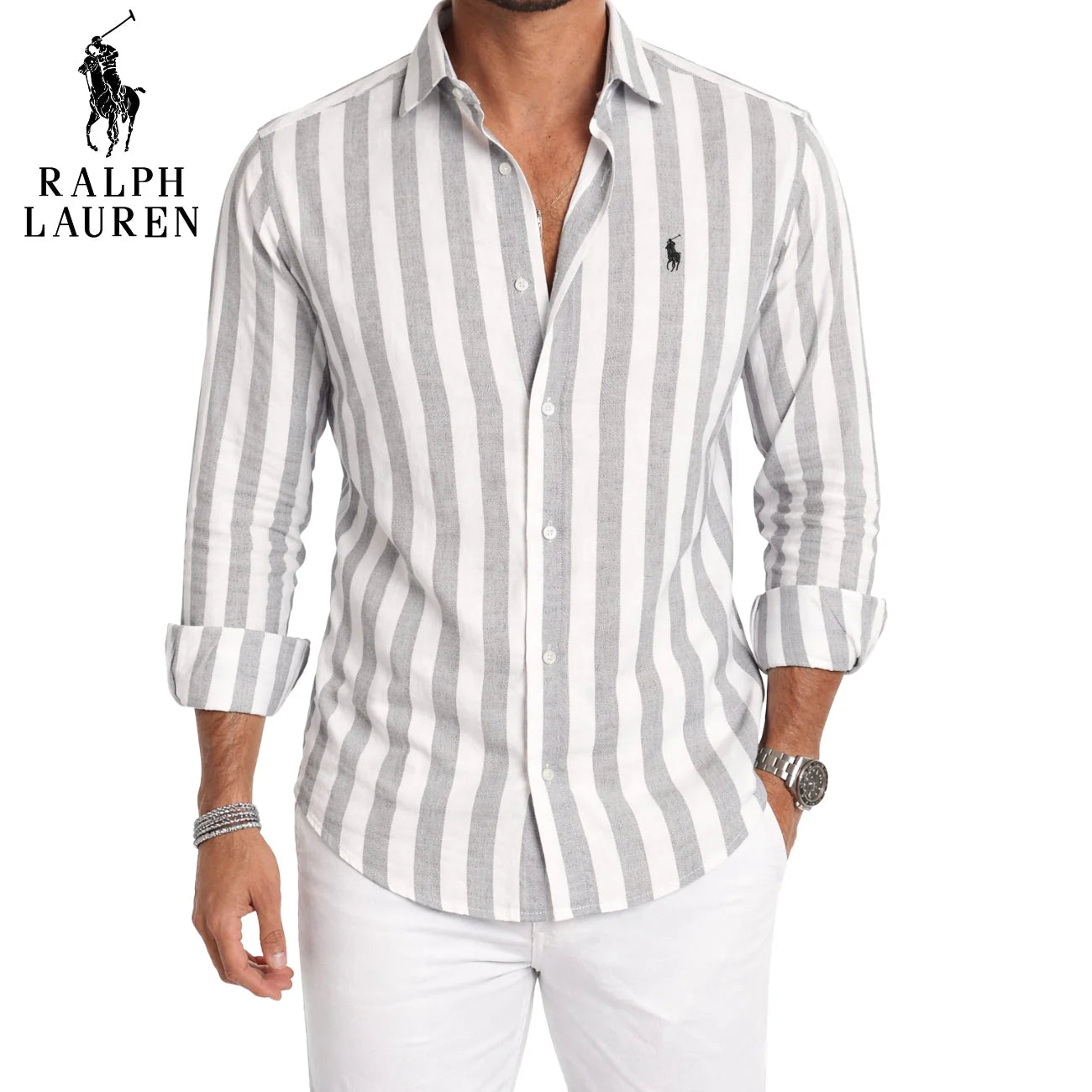 RL® - Camicia Casual Premium a Righe