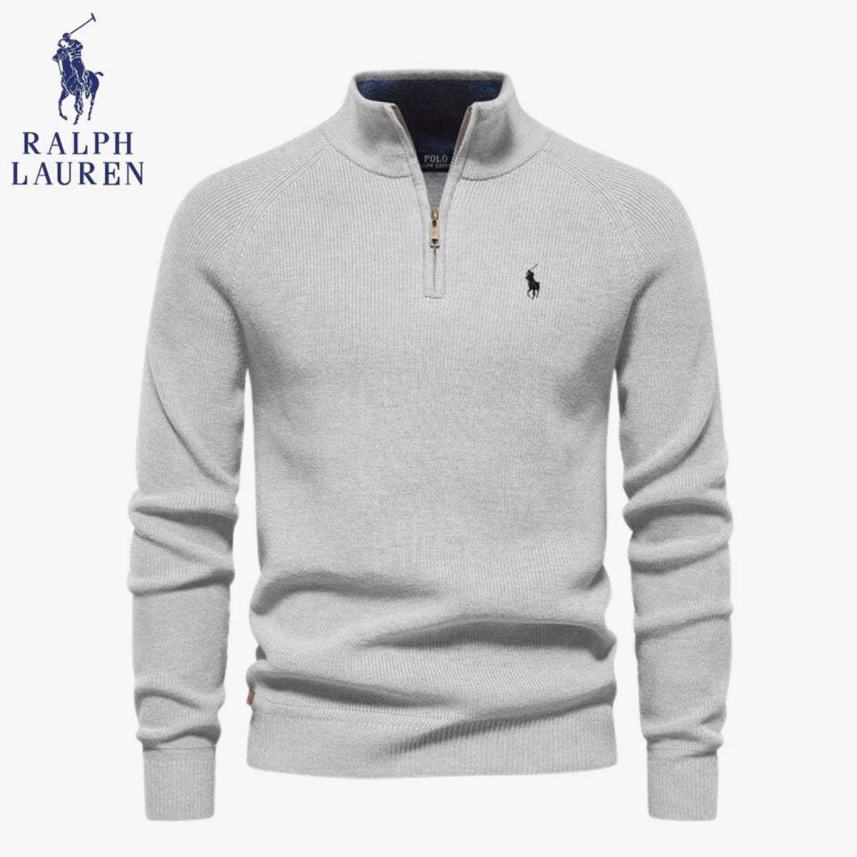 Maglione in lana con zip a un quarto | Saldi