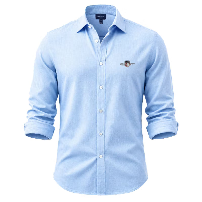 GT® Camicie Uomo a Maniche Lunghe