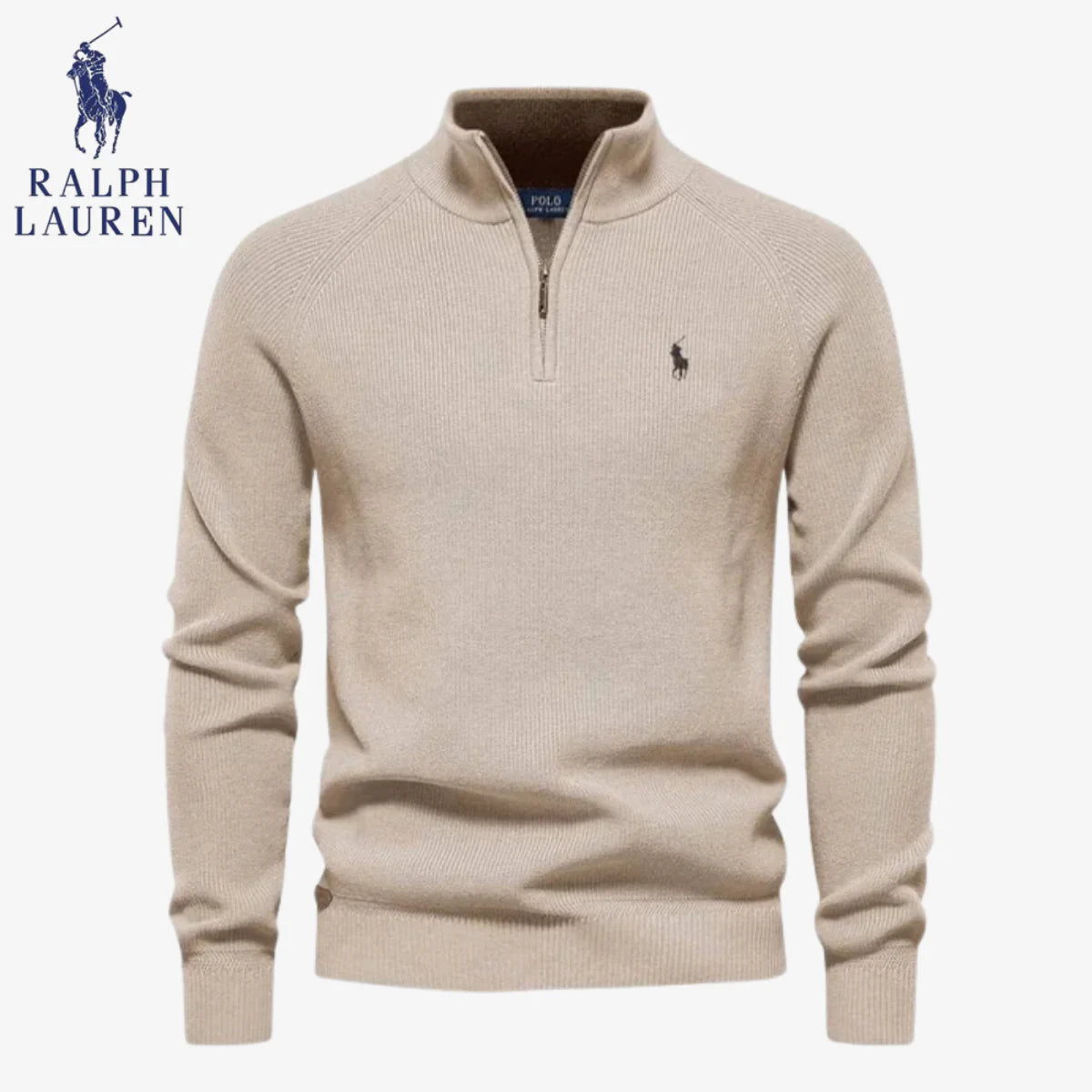 Maglione in lana con zip a un quarto | Saldi
