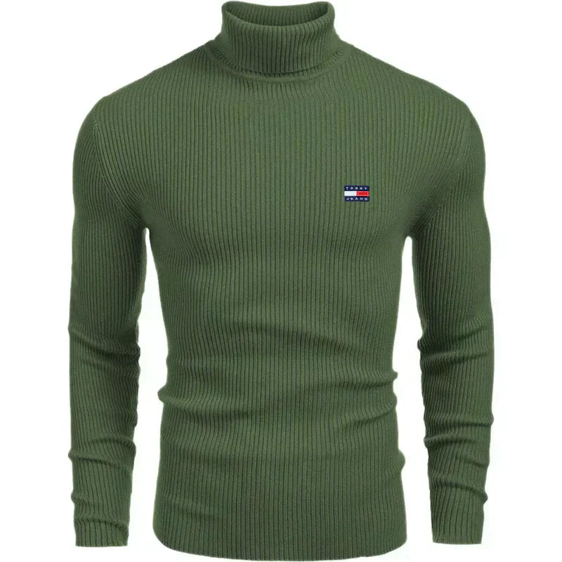 Maglione classico a collo alto TH