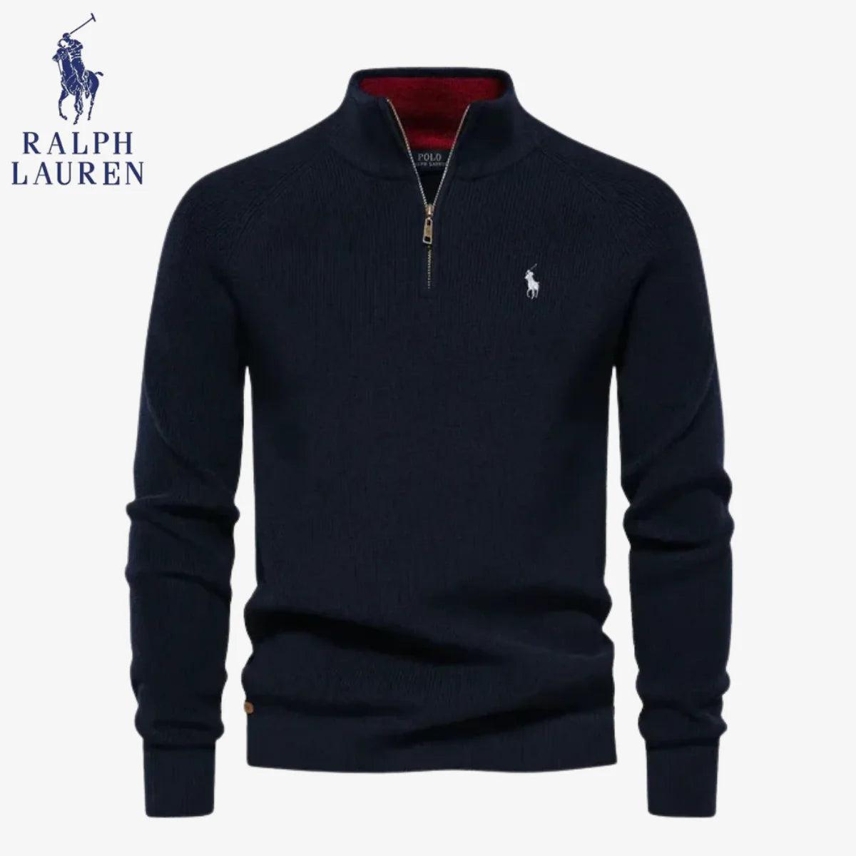 Maglione in lana con zip a un quarto | Saldi
