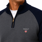 GT™ Maglia Elegante in Maglia con Zip a Mezza Lunghezza