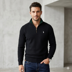 Maglione in lana con zip a un quarto | Saldi
