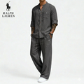 RL™ | Completo Casual Due Pezzi da Uomo in Lino e Cotone