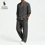 RL™ | Completo Casual Due Pezzi da Uomo in Lino e Cotone