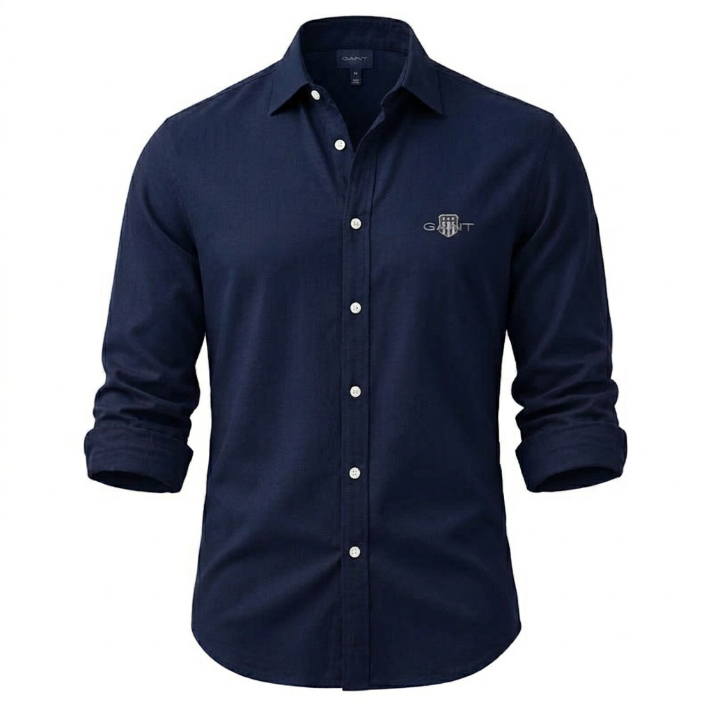 GT® Camicie Uomo a Maniche Lunghe
