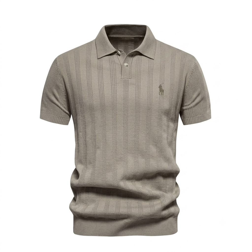 Polo Uomo Premium con Texture Elegante