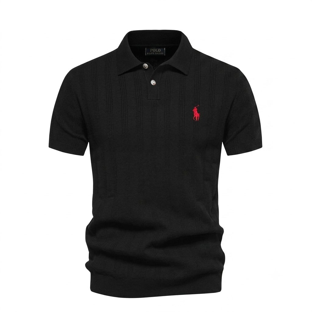 Polo Uomo Premium con Texture Elegante