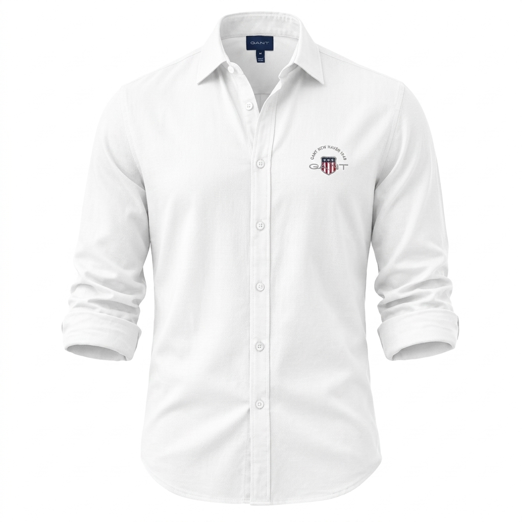 GT® Camicie Uomo a Maniche Lunghe