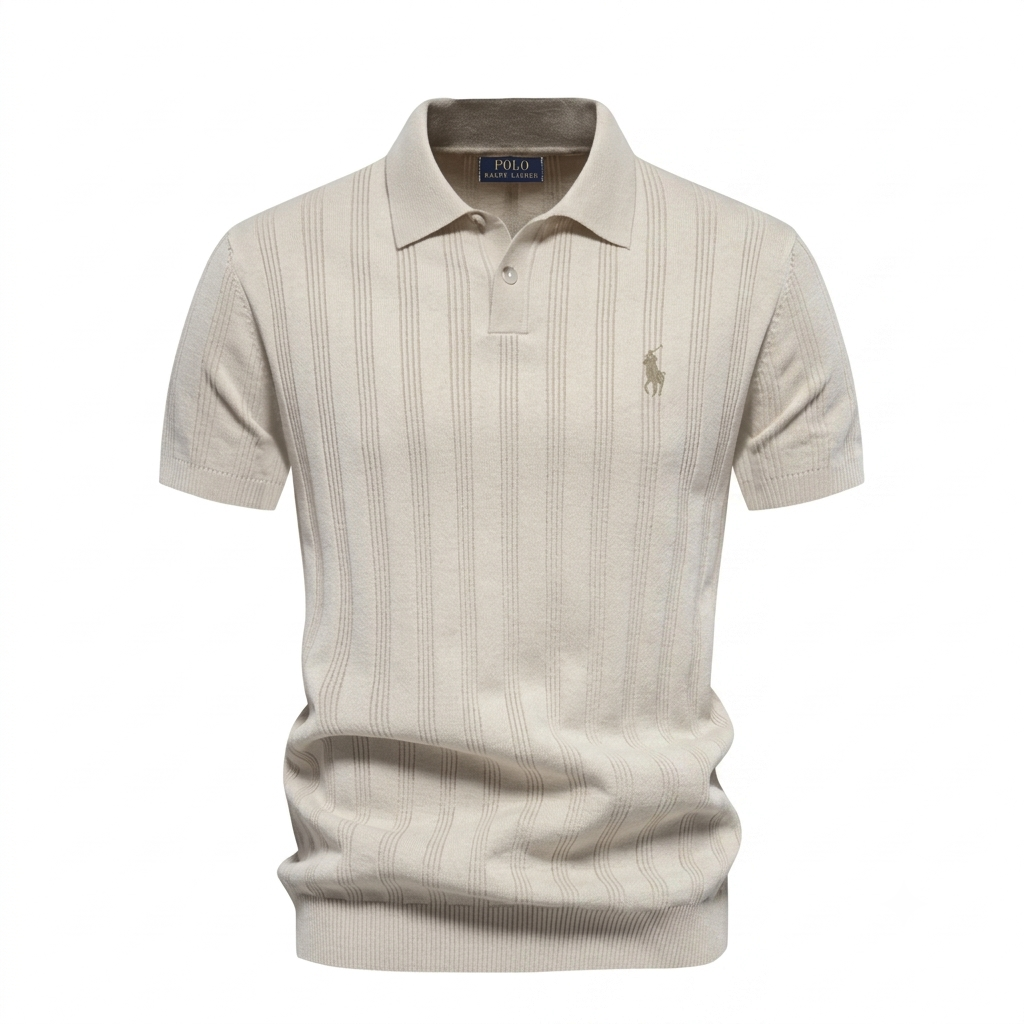 Polo Uomo Premium con Texture Elegante
