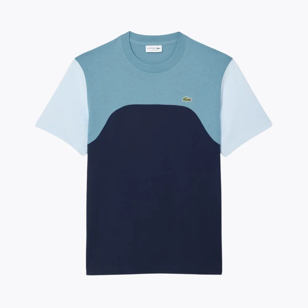 LC™ | T-Shirt in Jersey di Cotone Color Block | SALDI DI LIQUIDAZIONE