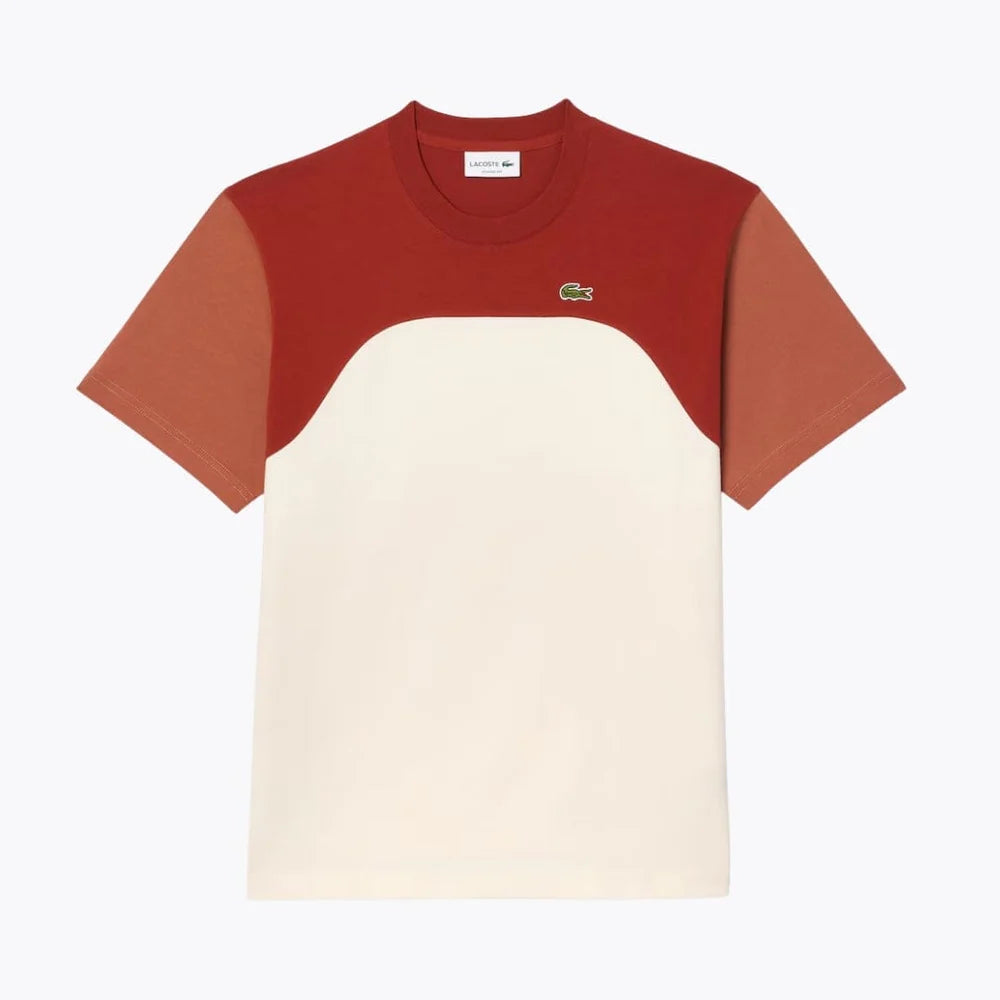 LC™ | T-Shirt in Jersey di Cotone Color Block | SALDI DI LIQUIDAZIONE