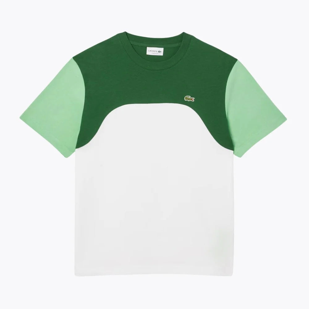 LC™ | T-Shirt in Jersey di Cotone Color Block | SALDI DI LIQUIDAZIONE