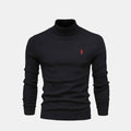 Maglione a Collo Alto in Lana da Uomo