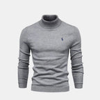 Maglione a Collo Alto in Lana da Uomo