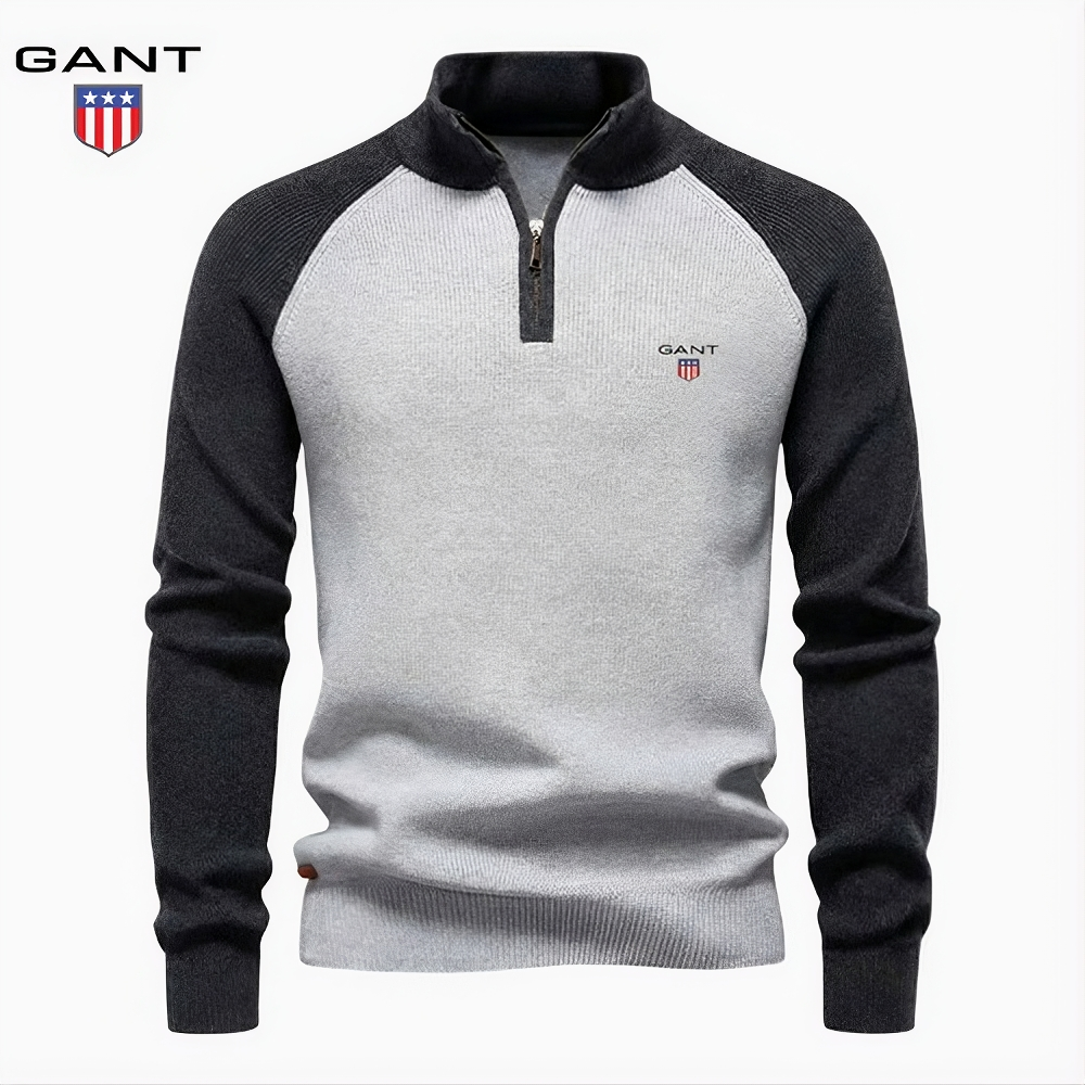 GT™ Maglia Elegante in Maglia con Zip a Mezza Lunghezza